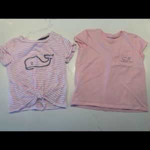 2 size 2T girls vineyard vines tees